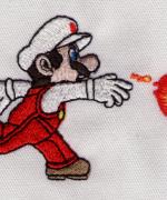 Embroidered Super Mario Bothers Character for Nintendo Fire Ball
