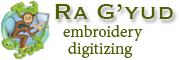 Ra G'yud Embroidery Digitizing